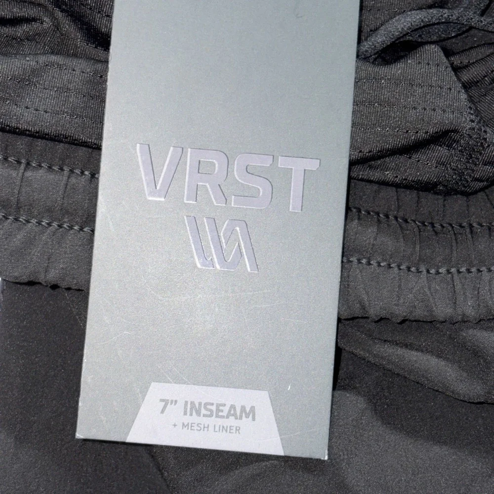VRST Men's 7'' Run Shorts, 2XL, Black Training‎ Running 16974